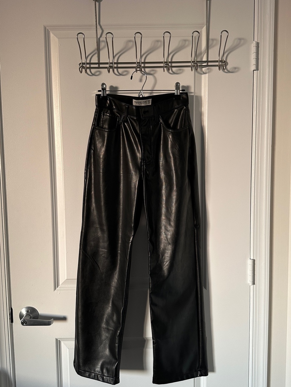 Women’s Black Faux Leather Pants